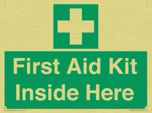 First Aid Kit Inside Here